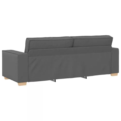3 személyes sötétszürke szövetkanapé 180 cm