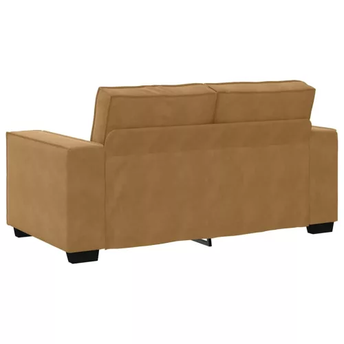 Kétszemélyes barna bársony kanapé 120 cm