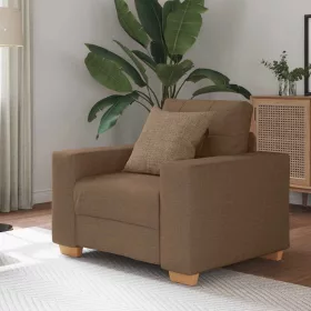 Barna szövet kanapéfotel 60 cm