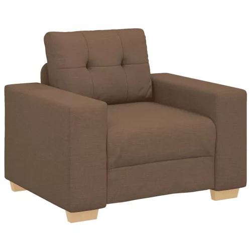 Barna szövet kanapéfotel 60 cm