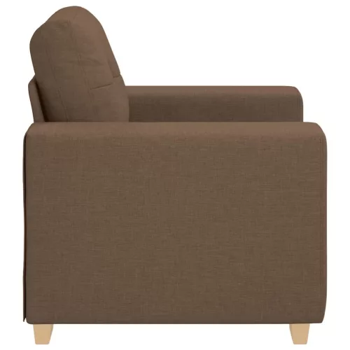 Barna szövet kanapéfotel 60 cm