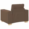 Barna szövet kanapéfotel 60 cm