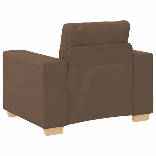 Barna szövet kanapéfotel 60 cm
