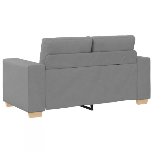 Világosszürke szövet loveseat kanapé 120 cm