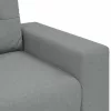 Világosszürke szövet loveseat kanapé 120 cm
