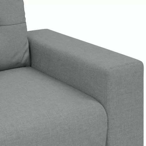 Világosszürke szövet loveseat kanapé 120 cm