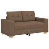 Barna szövet loveseat kanapé 120 cm