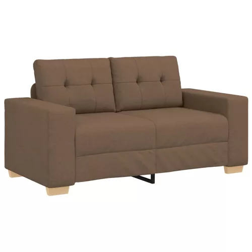 Barna szövet loveseat kanapé 120 cm