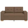 Barna szövet loveseat kanapé 120 cm