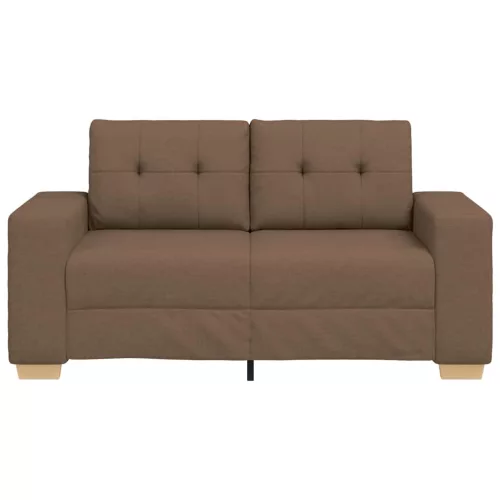 Barna szövet loveseat kanapé 120 cm