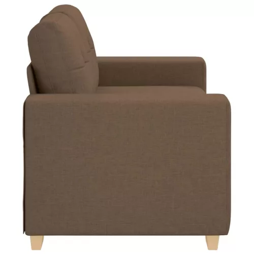 Barna szövet loveseat kanapé 120 cm