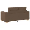 Barna szövet loveseat kanapé 120 cm