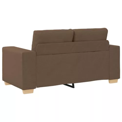 Barna szövet loveseat kanapé 120 cm