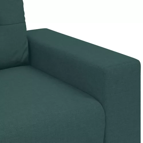 Sötétzöld szövet loveseat kanapé 120 cm