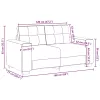 Sötétzöld szövet loveseat kanapé 120 cm