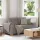Tópszínű szövet loveseat kanapé 120 cm