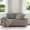 Tópszínű szövet loveseat kanapé 120 cm