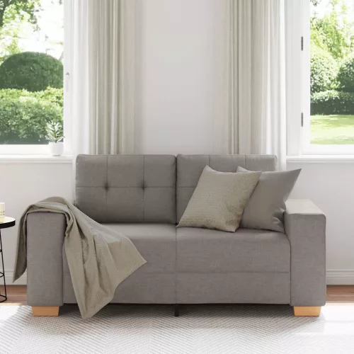 Tópszínű szövet loveseat kanapé 120 cm