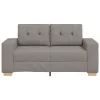 Tópszínű szövet loveseat kanapé 120 cm