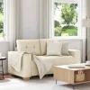 Vászon loveseat kanapé 120 cm