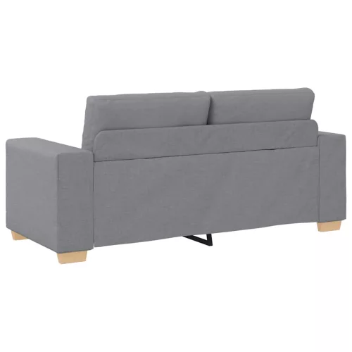 Világosszürke szövet loveseat kanapé 140 cm