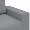 Világosszürke szövet loveseat kanapé 140 cm