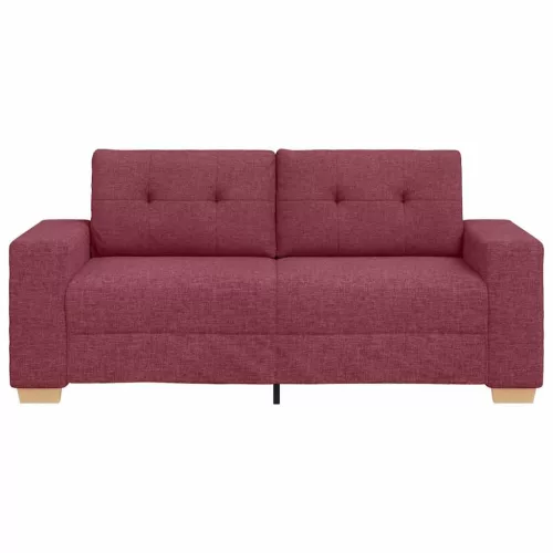 Borvörös szövet loveseat kanapé 140 cm