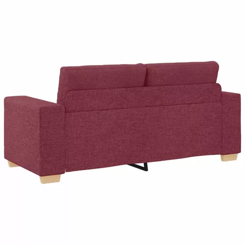Borvörös szövet loveseat kanapé 140 cm