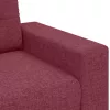 Borvörös szövet loveseat kanapé 140 cm