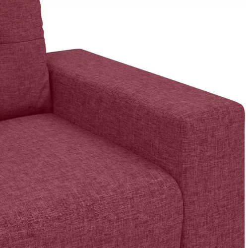 Borvörös szövet loveseat kanapé 140 cm