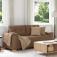 Barna szövet loveseat kanapé 140 cm