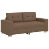 Barna szövet loveseat kanapé 140 cm