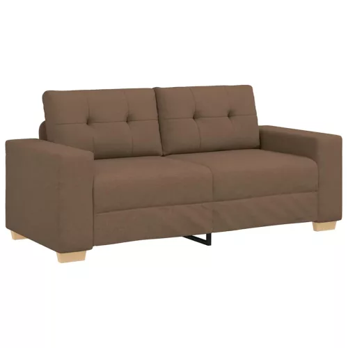 Barna szövet loveseat kanapé 140 cm