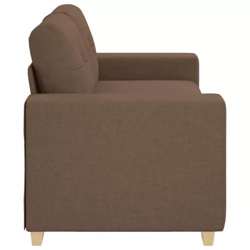 Barna szövet loveseat kanapé 140 cm