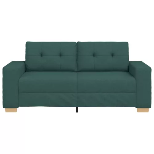 Sötétzöld szövet loveseat kanapé 140 cm