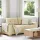 Krém szövet loveseat kanapé 140 cm