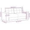 Krém szövet loveseat kanapé 140 cm