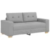 Felhőszürke szövet loveseat kanapé 140 cm