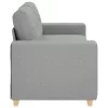 Felhőszürke szövet loveseat kanapé 140 cm