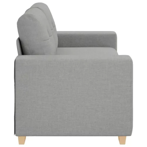Felhőszürke szövet loveseat kanapé 140 cm