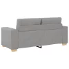 Felhőszürke szövet loveseat kanapé 140 cm