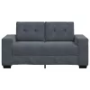 Sötétszürke bársony loveseat kanapé 120 cm