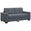 Sötétszürke bársony loveseat kanapé 140 cm