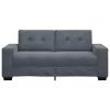 Sötétszürke bársony loveseat kanapé 140 cm
