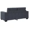 Sötétszürke bársony loveseat kanapé 140 cm