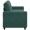 Sötétzöld bársony loveseat kanapé 140 cm