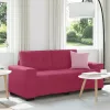 Bordó bársony loveseat kanapé 140 cm