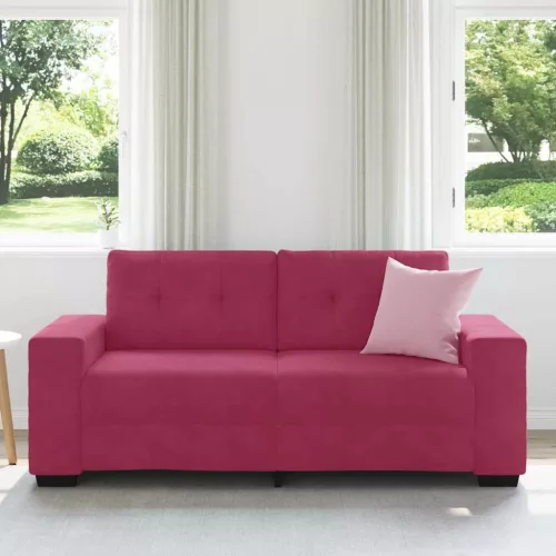 Bordó bársony loveseat kanapé 140 cm
