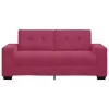 Bordó bársony loveseat kanapé 140 cm