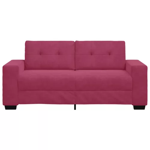 Bordó bársony loveseat kanapé 140 cm